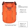ICEFANG Tactical Dog Harness with 4X Metal Buckle,Working Dog MOLLE K9 Vest with Handle,No Pulling Front Clip,Adjustable Pet Harness for Large Dogs (L (28-35 Chest), Orange)