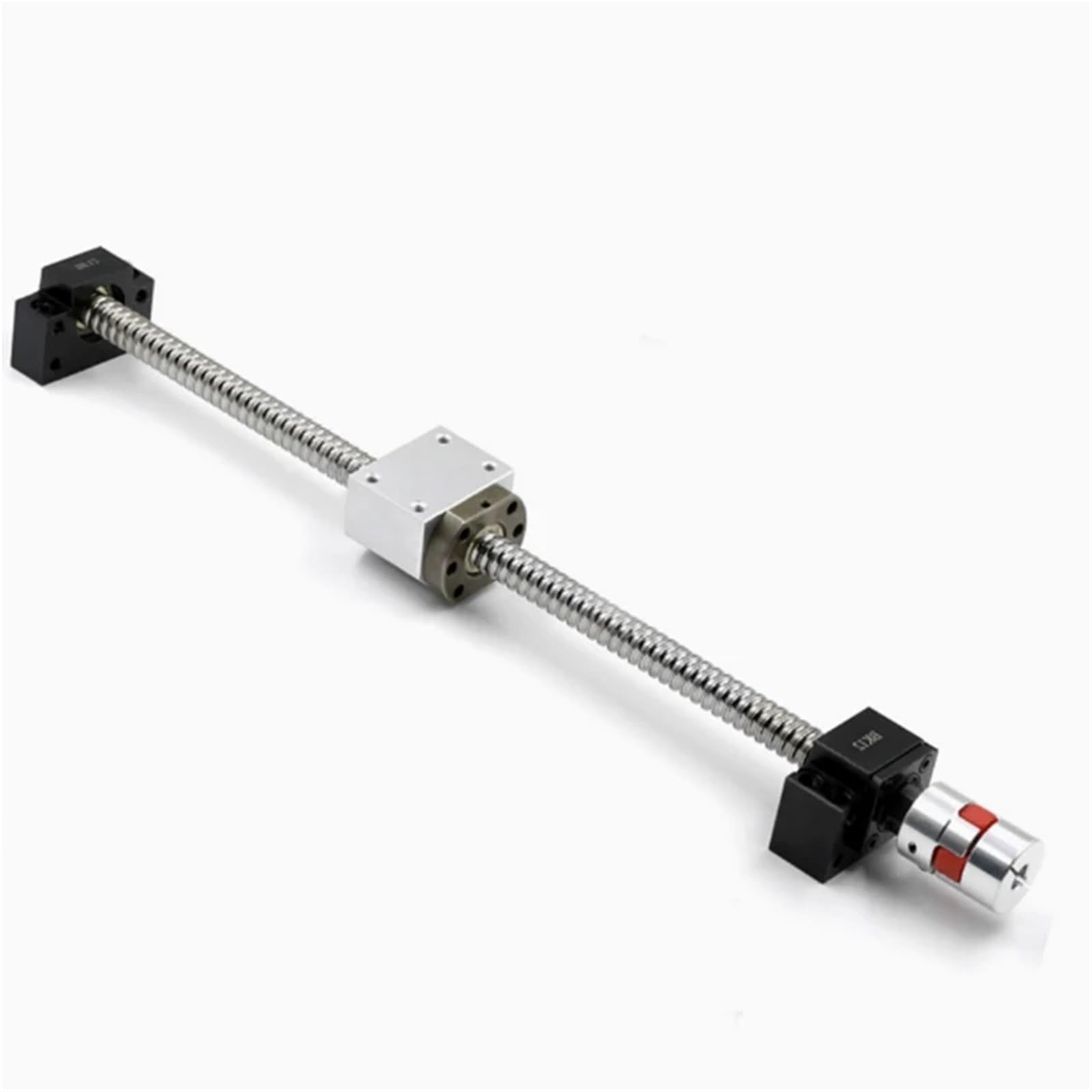 Set viti a ricircolo di sfere SFU1605/1610: vite a ricircolo di sfere C7 con estremità lavorata+dado a ricircolo di sfere+alloggiamento dado+supporto estremità BK/BF+accoppiatore(SFU1605,500mm)