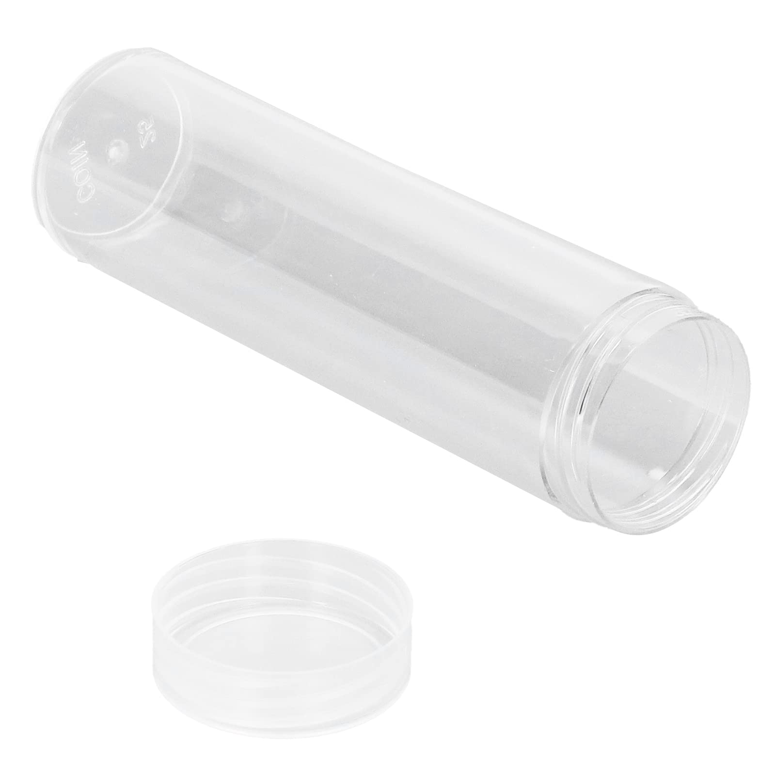 Lot De 10 Tubes Transparents Pour Pièces De Monnaie - Diamètre 21mm, Protection Antichoc
