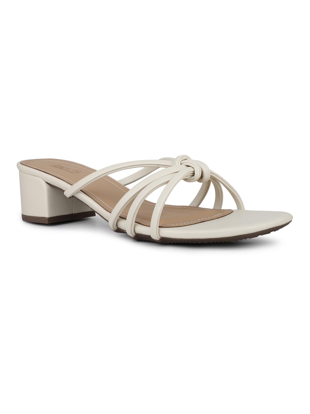 inc.5 Women Cream Party Solid Square Toe Block Heels-picture-40