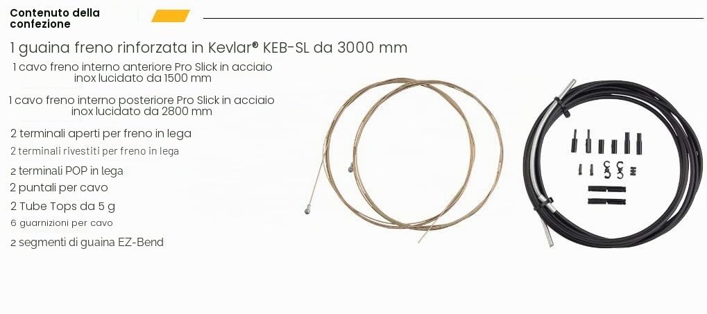 Jagwire PCK209 Kit Cavi e Guaine Unisex Adulto, Stealth Black