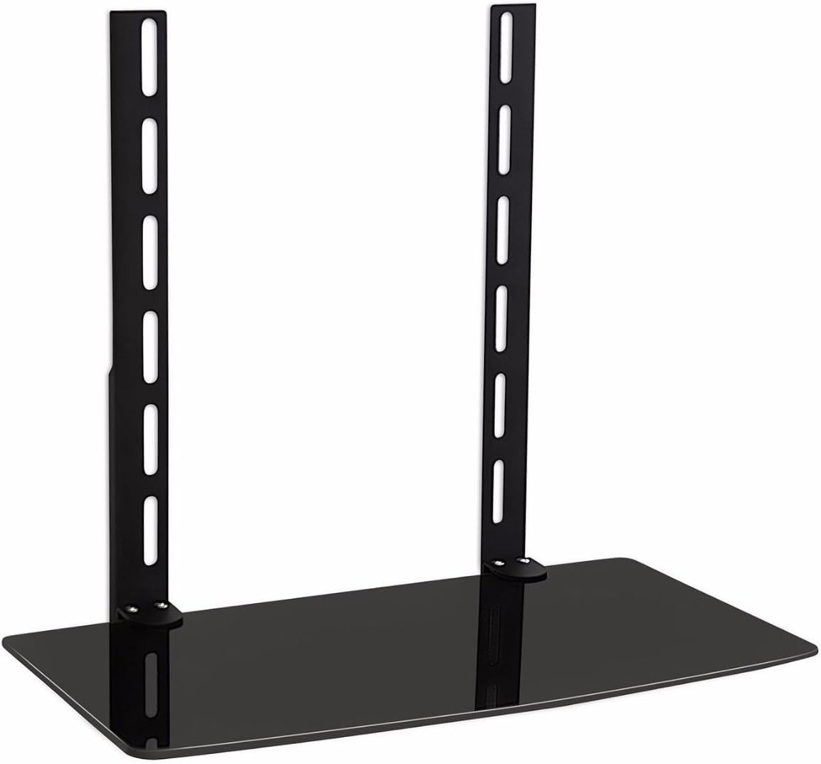 TV Wall Mount Glass Shelf Above Below Under TV Wall Mount