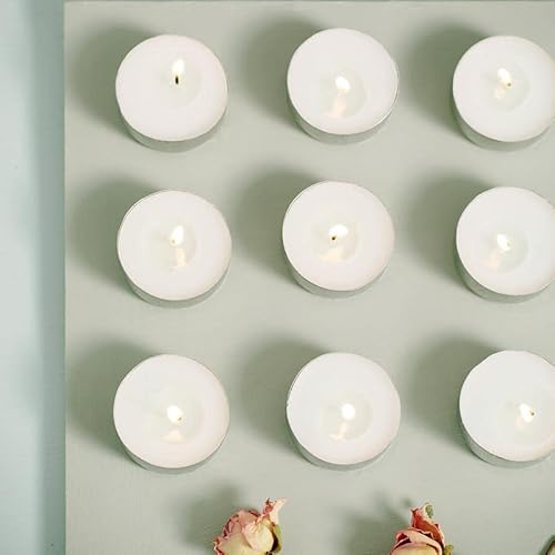 Bolsius Tea Light Candles - Bulk Case Of 6 Packs = Total 540 Candles - 8+ Hours - Premium European Quality - Consistent Smokeless Flame - Unscented Tealights #TOP4