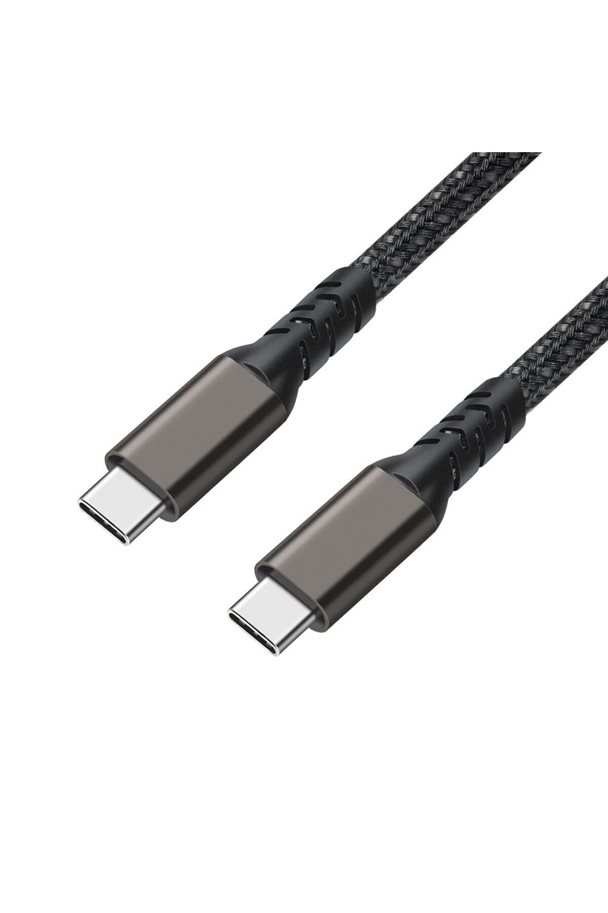 CONSTRAIN Siyah 2.Jenerasyon Type, C to Type, C İle Uyumlu USB3.2 PD Data Kablosu 100W 20Gbps 4K 60Hz 0.2 m