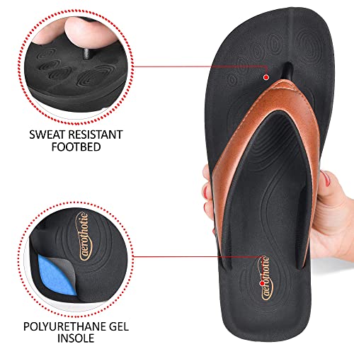 Aerothotic Women's Ravine Orthotic Thong Sandals (Ravine Tan, 11) #TOP6