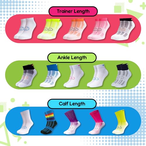 Socquettes Wacky Sox pour homme en taille L modèle multicolore