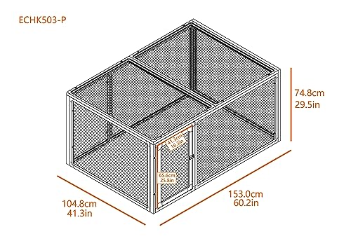 New Age Pet ECOFLEX Jumbo Fontana Chicken Pen - Eco-Friendly, Non-Toxic, Durable Outdoor Enclosure with Stainless Steel Wire, Predator-Resistant Lock, Easy No-Tool Assembly, 10-Year Warranty by New Age Pet - Image 6