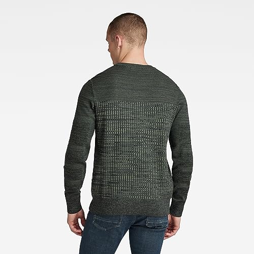 Miniatura 3 de G-Star Raw 3d Biker Knit, Tejidos Para Hombre, Multicolor Shadow Graphite D23521-C259-G243 , Xl
