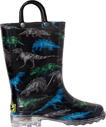 Western Chief Boys' Light-Up Waterproof Rain Boot, Dinosaur Friends 10 M Us Toddler #TOP2