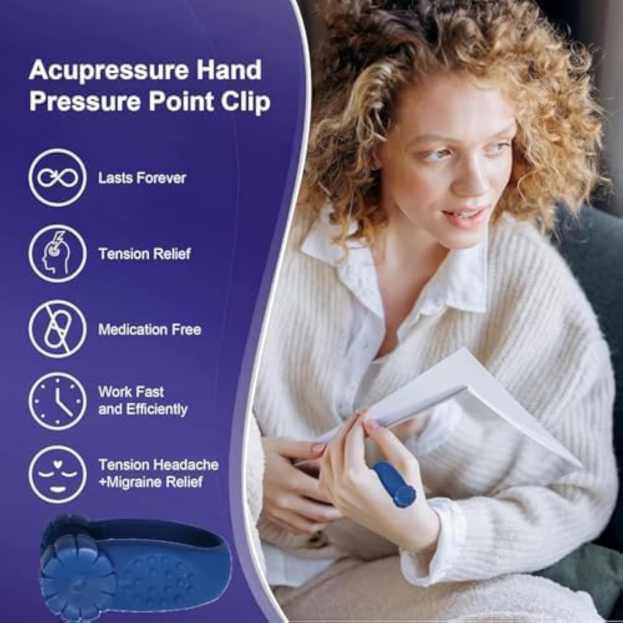 Reusable Acupressure Point Clip GoodCups, Pack of 2