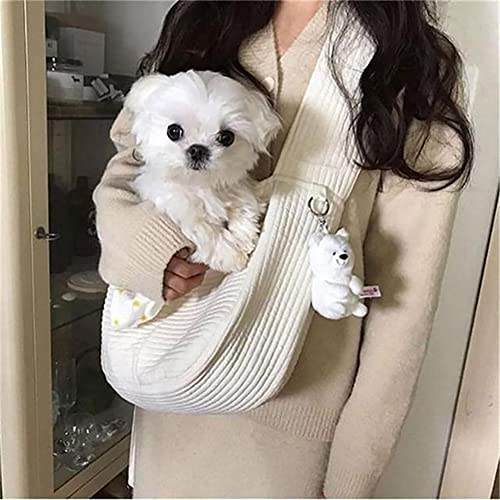 Eastvita Dog Cat Sling Carrier Pet Foldable Carrying Bag Outdoor Travel Canvas Bag Shoulder Messenger Bag With Pockets Pet Supplies #TOP7
