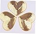 AMOYER 10pcs Paillettes Cuore Patch Iron on Cuce su Cappelli Scarpe Pantaloni Jeans Cappotti Adesivi in ??Tessuto Applique Ricamo Patch (Giallo)