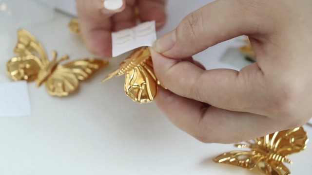 Amazon.com: BYBOUS 18Pcs Gold Butterfly Decoration, 3D Butterfly