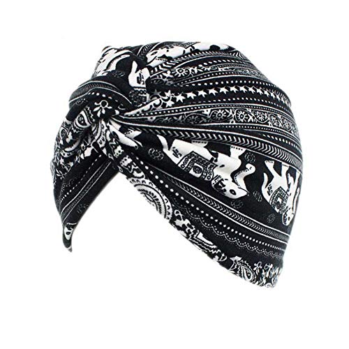 TININNA Cappello da Turbante in Cotone da Donna Bandana Berretto Hijab Foulard Copricapo Musulmano Turbante per chemioterapia