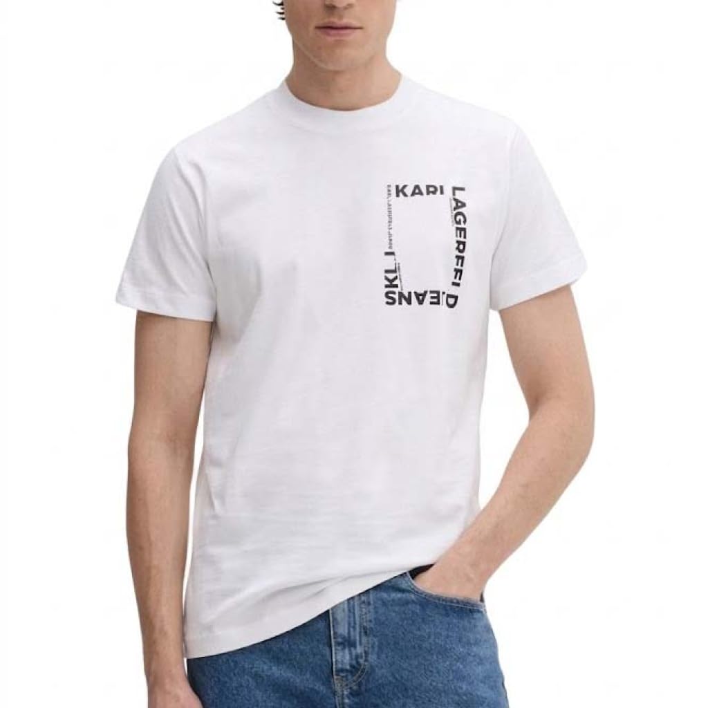 Karl Lagerfeld Jeans Herren Slim Short Sleeve Frame Logo T-Shirt