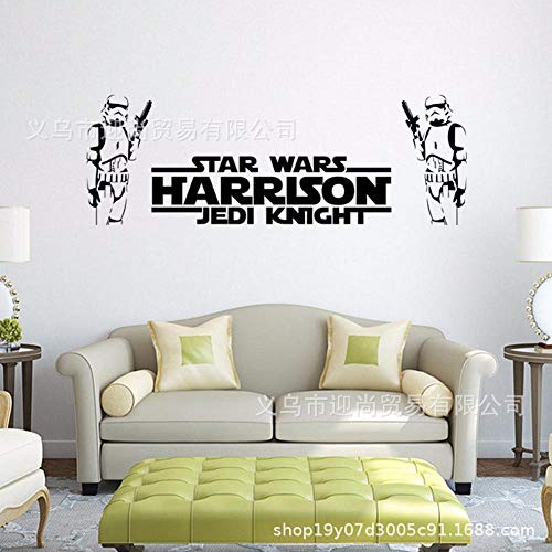 Ksnrang Sticker Star Wars Hasen Swark Muur Star Wars Rolsticker Pop Film Wall Art Poster 57 * 121 CM
