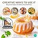 O’Creme Bakeable Plastic Mini Flan Molds Pan - Baking Pan With Non-Stick Silicone - Reusable Non-Stick baking Mini Flan Molds For Baking and Much More - 25 QTY Pack
