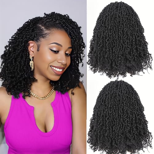 Yanky Twist Crochet Hair 10 Inch 8 Packs 30...