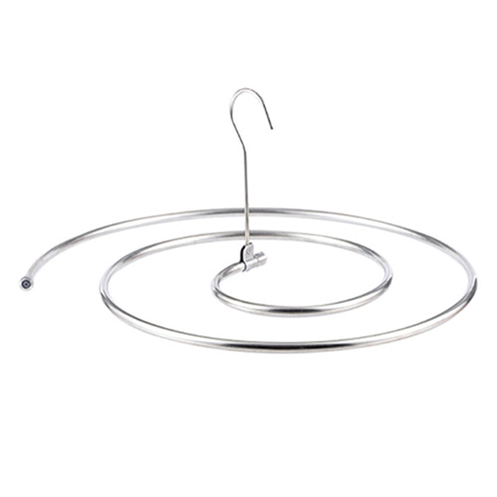 2PCS Stainless Steel Quilt Sheets Hanger,Rotating Spiral Drying Rack For Home Balcony Dorm,Outdoor Save Space Blanket Hangers for Sheets Bedspreads(Silver)