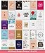 Dessie 60 Unique Birthday Cards Assortment 5x7 with Generic Birthday Greetings Inside. Suitable For Men, Women and Kids. Send As Is Or Personalize. Includes Envelopes and Gold Stickers