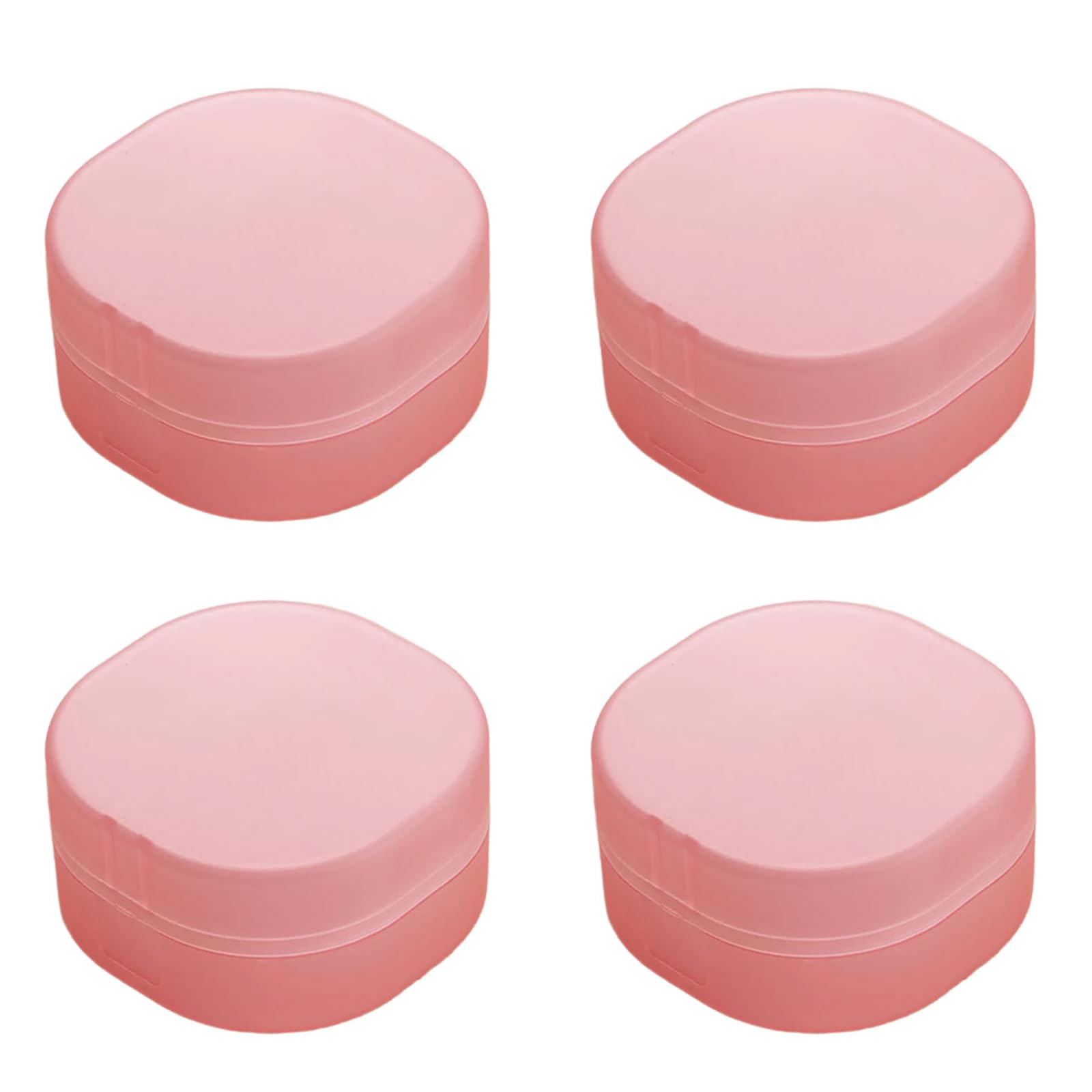 Tsophreniq Compact Square Cosmetic Sturdy Clear Case with Lid for Vanity Countertop & Travel Accessories Dustproof Cosmetic Pad Dispenser