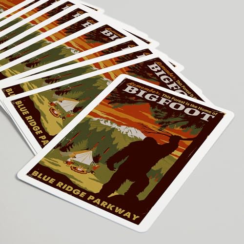 Baraja Poker Blue Ridge Parkway Home of Bigfoot 52 cartas miniatura 5