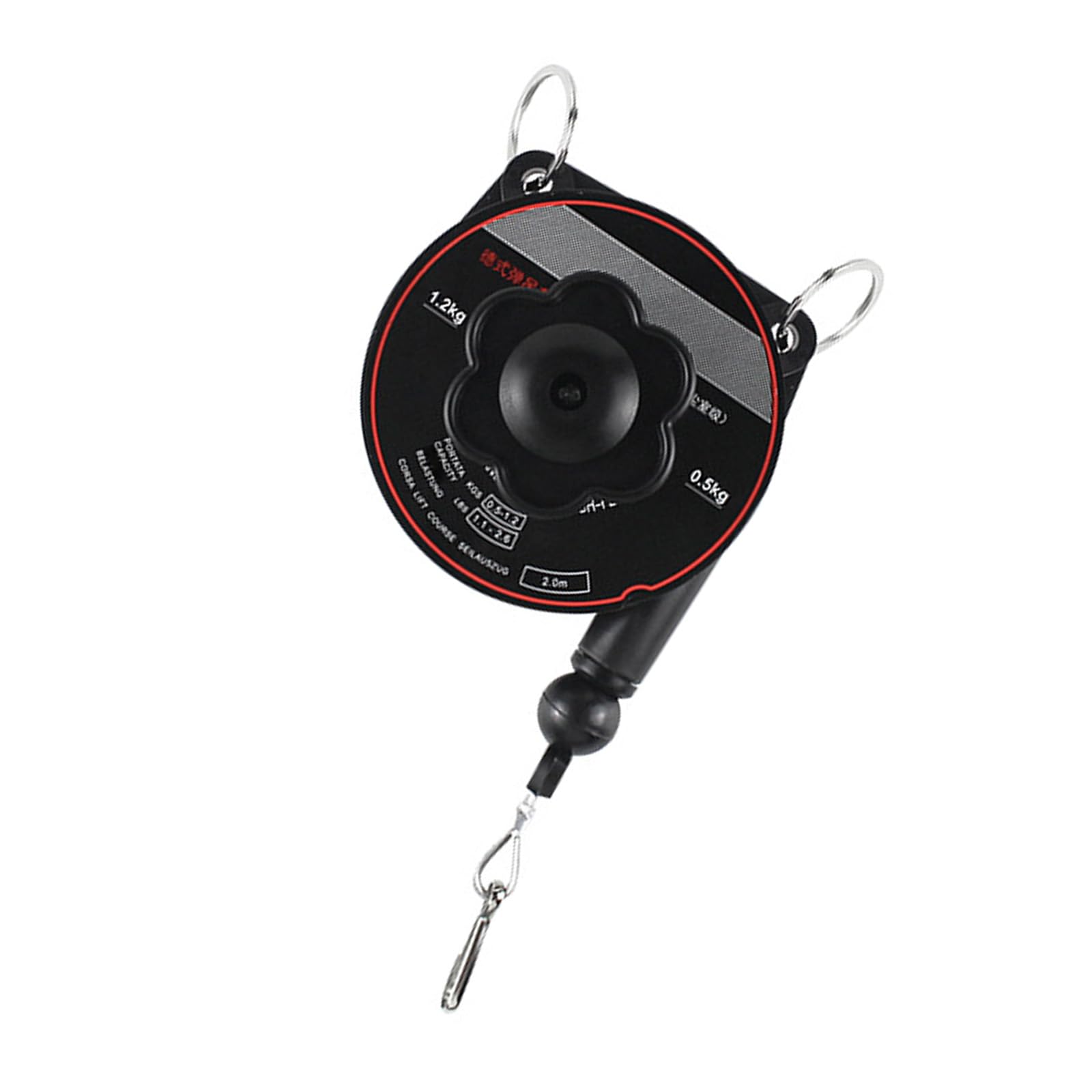 Hdoytxxm German 0.5 1.2Kg Adjustable Hanging Hook For Workplaces 50Cm To 200Cm Ranges Mechanism High Strength Materials Hanging Hook Reel