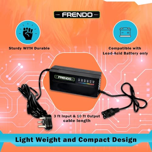 Image of 72V 4A Waterproof EV Electric Scooter Lead-Acid & Graphene Battery Charger | Compatible with 72V (12Vx6) Batteries | 3-Pin Connector | Heavy-Duty Fast Rapid Charging (Black)