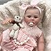 Zero Pam Lifelike Reborn Baby Dolls-18 Inch Realistic Babys Doll Vinyl Silicone Baby Doll with All Accessories Feeding Toy for Kids Age 3+ Newborn Toddler Birthday Present to Girls Festival Presents