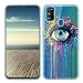 Produktbild ZhuoFan Samsung Galaxy M30S Hülle, Silikon Transparent Clear Schutzhülle mit Muster Motiv Handyhülle Ultra Dünn Slim Stoßfest Weich TPU Bumper Case für Samsung Galaxy M30S [6.4"], Auge