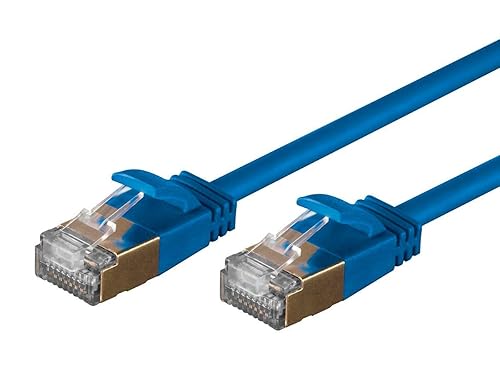 Miniatura 6 de Monoprice SlimRun - Cable de conexión Ethernet Cat6A, cable de Internet de red, RJ45, trenzado, STP, cable de cobre puro desnudo, 36 AWG, 1 pie,