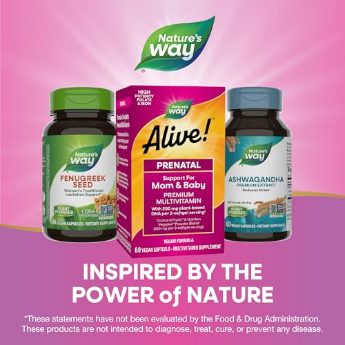 Nature's Way Alive! Prenatal Multivitamin Softgels for Women, 60 ct - image 7