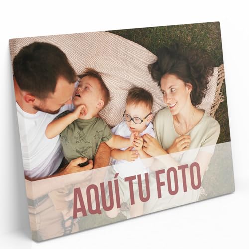 AR Regalos Lienzo Personalizado con Foto - Varios Tamaños - Colores Vivos - Fabricado en Valencia, España (60x40cm)