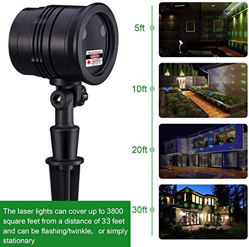 Christmas Lights Projector Outdoor, Waterproof Christmas Laser Lights With Remote Control For Outdoor Outside Christmas Decorations Farmhouse Christmas Decor #TOP3
