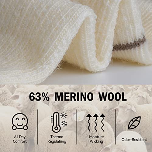 SAMSOX 4-Pack Merino Wool Running Socks – Plush Cushion & Light Compression Combo, Made in USA Athletic Socks for Men & Women (Small)4