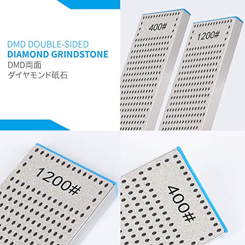 | Dmd Double-Sided Diamond Sharpening Stone | Delux Diamond Whetstone | Professional Bench Stone | Knife Chisel Honing Stone | 10 Inch | (400/1200#) | Durable Quality And Exquisite Design #TOP2