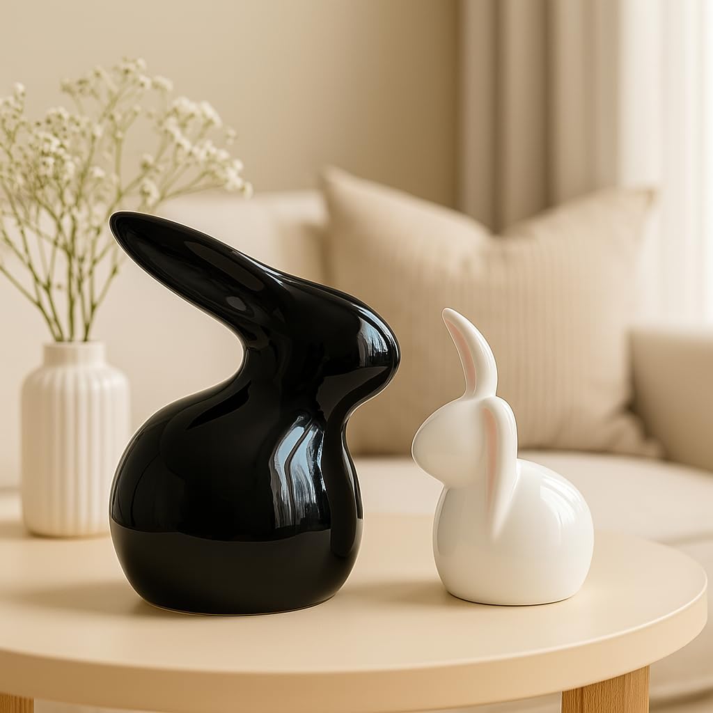 Lucky Deer Family Statue - Home Decor Ceramic Figures -13