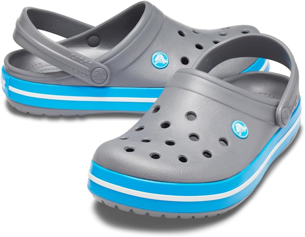 Crocs Crocs Crocband Clog unisex-adult Clog 38 EU Charcoal/Ocean image 3 of 8 B007B9MFKQ