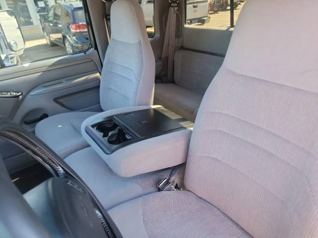 Durafit Seat Covers, F213-X1/X7 Exact Fit for 1993-1998 Truck F150-F550 Regular 40/20/40, XCab and Crew Cab. Made in Water-Resistant Two-Tone Black and Gray Twill