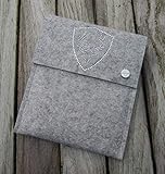  zigbaxx eReader Hülle PLATZHIRSCH Case Sleeve Filz u.a. für Kindle, Kindle Paperwhite, Kindle Oasis - 2019/2018/2017 - Schutzhülle aus 100% Woll-Filz - pink beige grau braun anthrazit – Geschenk