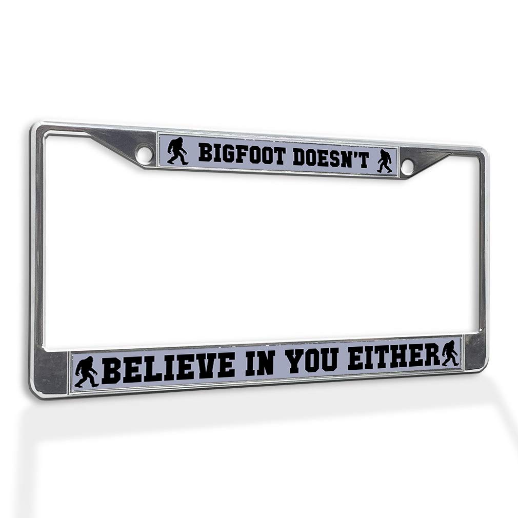 ★足立9000★入手困難★ナンバープレート★license plate★ Amazon.com: Metal Insert License Plate Frame Bigfoot Doesn't
