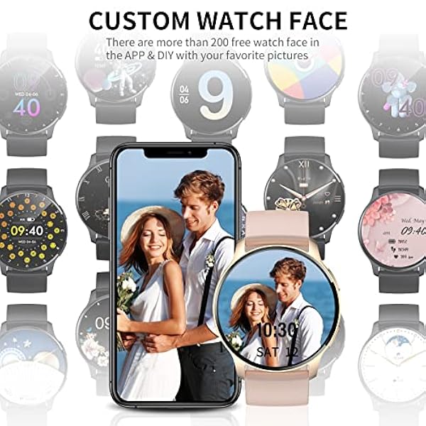 Fitonme Smartwatch Hombre Llamadas Bluetooth,Reloj Inteligente Hombre 1.32" Pulsómetro/SpO2/Monitor Sueño/Seguimiento Menstrual/Reproductor Música/20 Modos de Deportes Android iOS 44mm,Negro