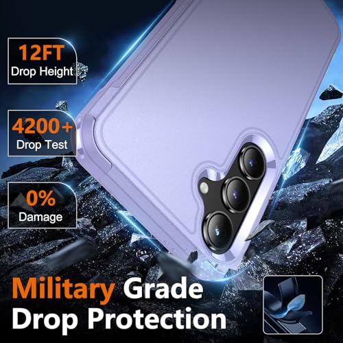 Coque antichoc Samsung Galaxy S24 violette de qualité militaire SPIDERCASE - 2