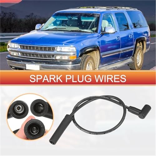 JINFOLI Przewody cewek zapłonowych do świec zapłonowych, kabel 7 mm, do GMC K2500 C2500 C3500 5,7 l 5,0 l V8 nr 88862381 - opakowanie 9 sztuk Przewód zapłonowy silnika samochodowego
