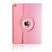 Produktbild iPad air 2 Case, elecfan® 360 Grad Rotierende Schutzhülle Auto aufwachen / Schlaf Funktion und Einstellbarem Blickwinkel Funktion Schutzhülle für Apple iPad air 2 (iPad air 2, Rosa)