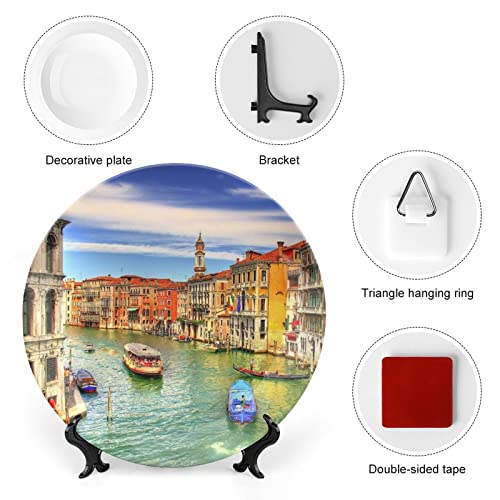 Platos decorativos de porcelana Venecia Italia, el regalo ideal de hogar 3