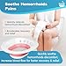 Pochik Sitz Bath for Toilet Seat, Sitz Baths for Hemorrhoids and Postpartum Care, Yoni Steam Seat, Collapsible Basin for Epsom Salt Soak, Sits Bath Kit for Women - Magenta