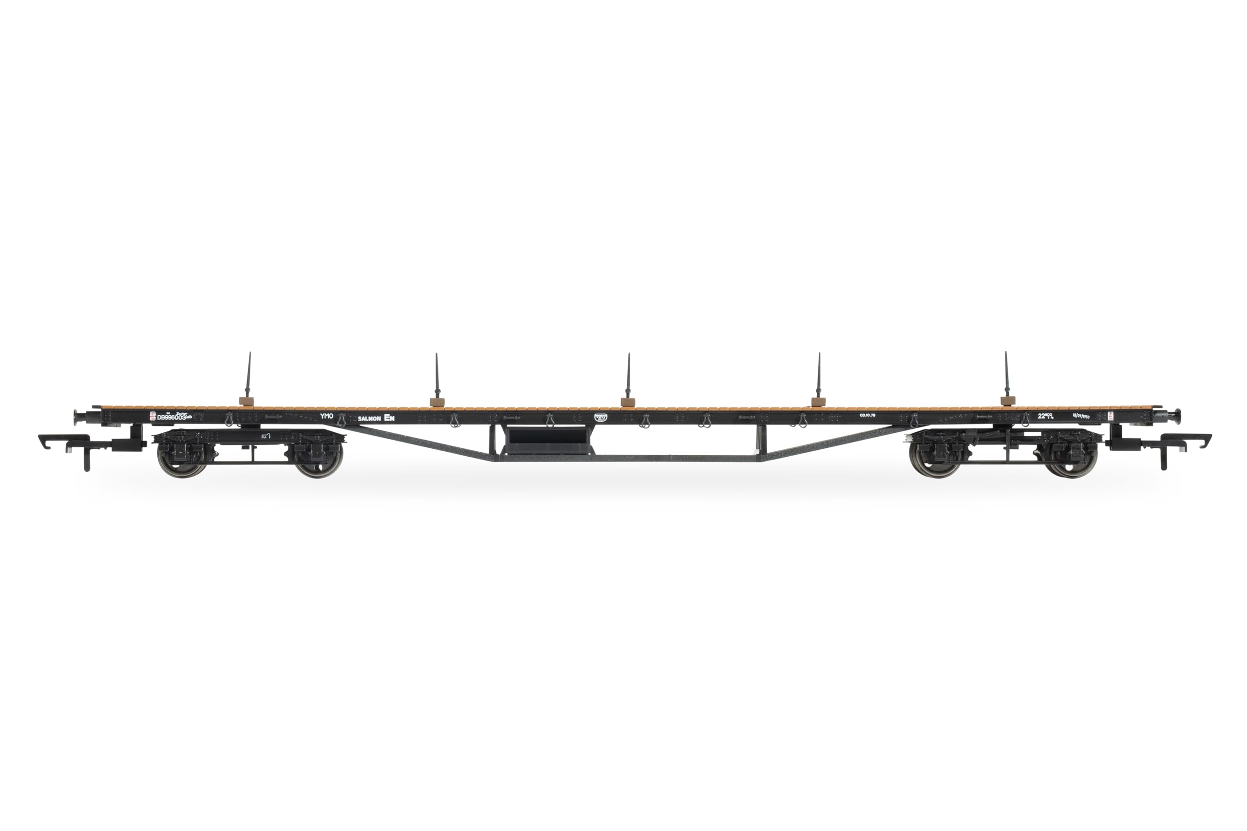 Hornby R60203 BR YMO Salmon Bogie Wagon – Güterwagen der 6. Ära, Waggons und Wagenpakete, Schwarz