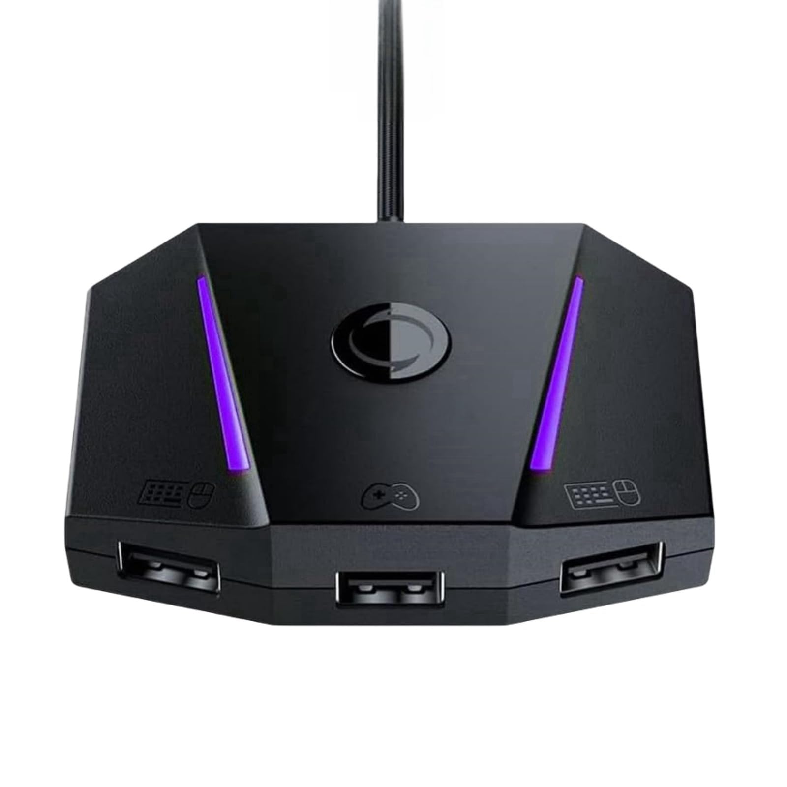 Tosuny Adattatore Mouse Tastiera VX2 AimBox, Controllo App Convertitore MnK per, X Box Series X/S, X Box One, con Audio da 3,5mm e Luce RGB, per i Giochi di tiro