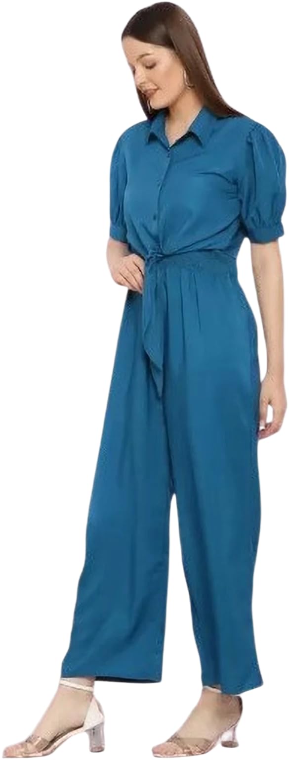 Women's Shirt Style Jumpsuit | Casual Office Wear, Western, Daily Wear, Party, Evening, Travel-picture-35